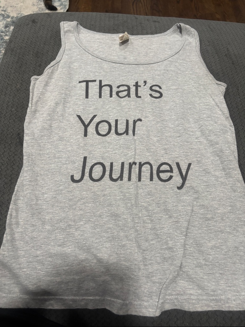 🟢10/$10 - That’s Your Journey Gray Women’s Tank Top